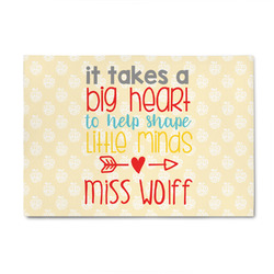 Teacher Gift Indoor Area Rug - 4' x 6' (Personalized)