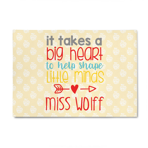 Custom Teacher Gift Indoor Area Rug - 4' x 6' (Personalized)