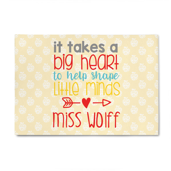 Custom Teacher Gift Patio Rug - 4' x 6' (Personalized)