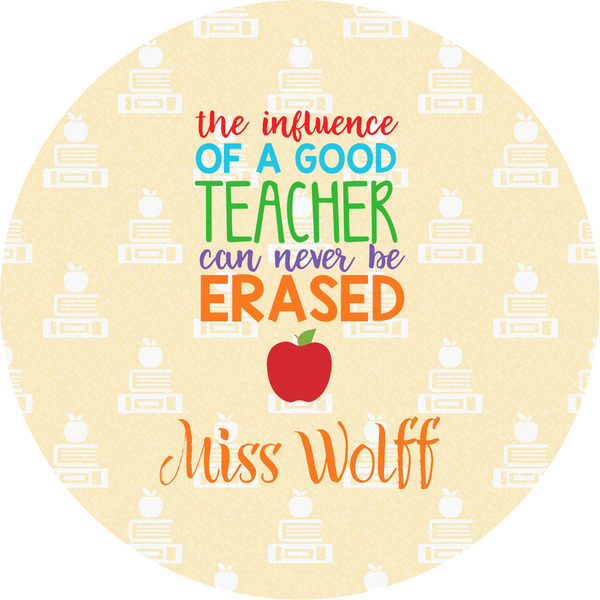 Custom Teacher Gift Multipurpose Round Labels - 5" (Personalized)