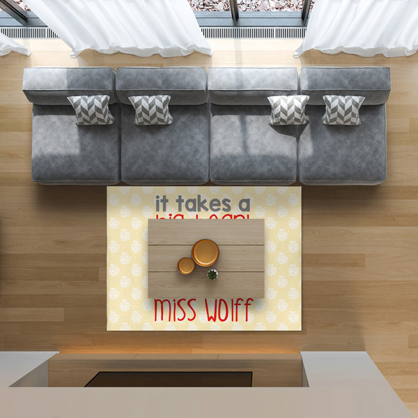 Teacher Quote 5'x7' Indoor Area Rugs - IN CONTEXT