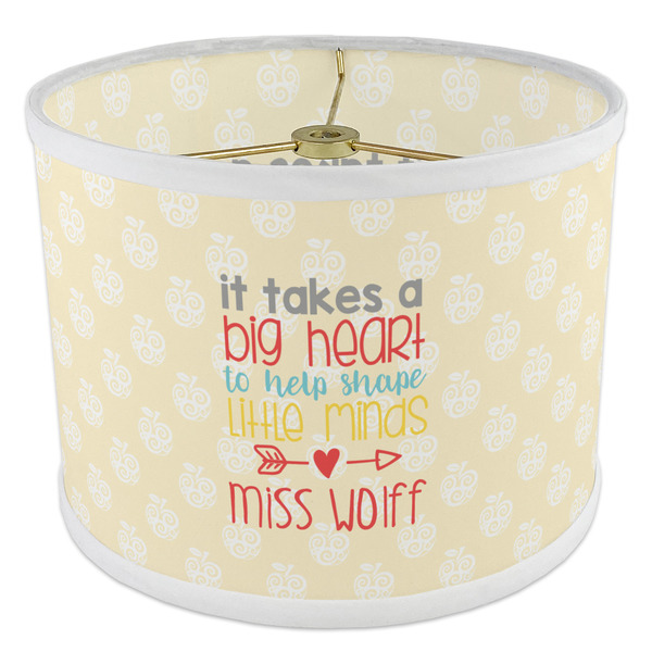 Teacher Quote 8" Drum Lampshade - ANGLE Poly-Film