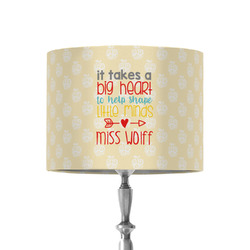 Teacher Gift 8" Drum Lamp Shade - Fabric (Personalized)