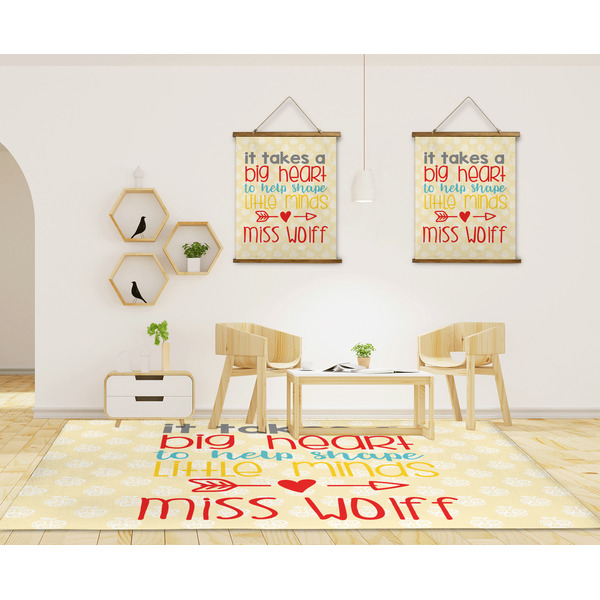 Teacher Quote 8'x10' Indoor Area Rugs - IN CONTEXT