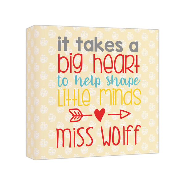 Custom Teacher Gift Canvas Print - 8" x 8" (Personalized)