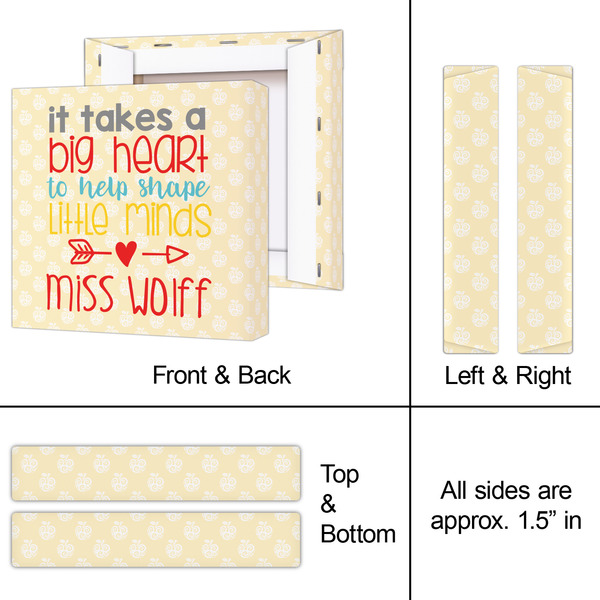 Teacher Quote 8x8 - Canvas Print - Approval