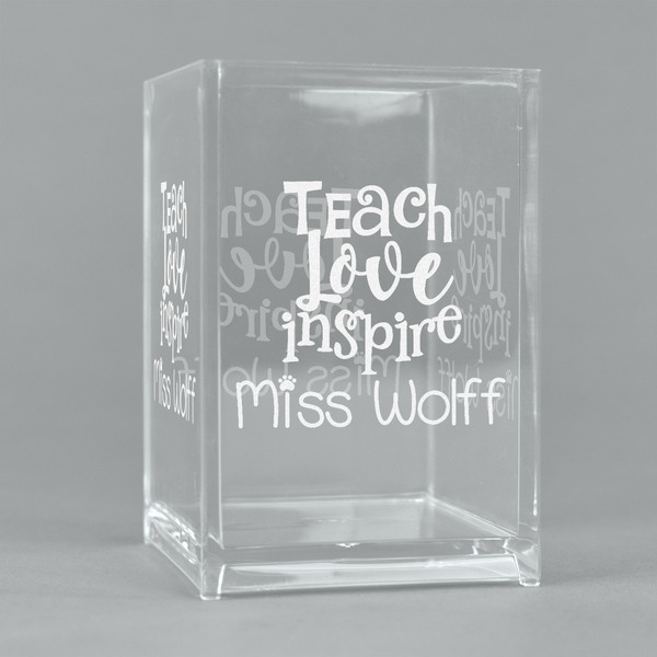 Custom Teacher Gift Acrylic Pen Holder (Personalized)