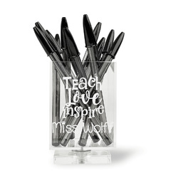 Teacher Quote Acrylic Pen Holder (Personalized)