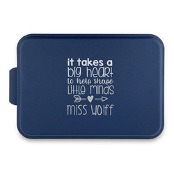 Teacher Gift Aluminum Baking Pan with Navy Lid (Personalized)