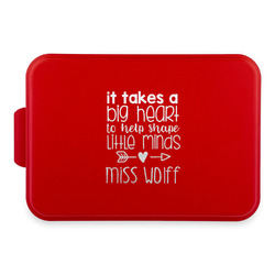 Teacher Gift Aluminum Baking Pan with Red Lid (Personalized)
