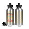 Teacher Quote Aluminum Water Bottle - Front and Back