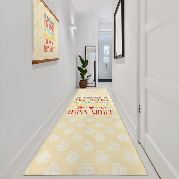 Teacher Quote Area Rug Sizes - In Context (vertical)