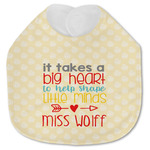 Teacher Gift Jersey Knit Baby Bib (Personalized)