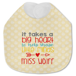 Teacher Gift Jersey Knit Baby Bib (Personalized)