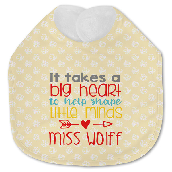 Custom Teacher Gift Jersey Knit Baby Bib (Personalized)