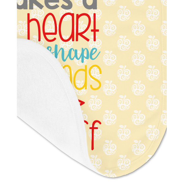 Teacher Quote Baby Bib - AFT detail