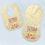 Teacher Gift Baby Bib & Burp Set (Personalized)