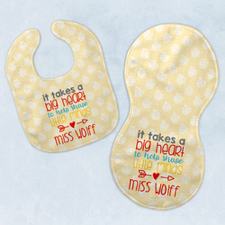 Teacher Gift Baby Bib & Burp Set (Personalized)