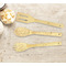 Teacher Quote Bamboo Cooking Utensils Set - Double Sided - LIFESTYLE