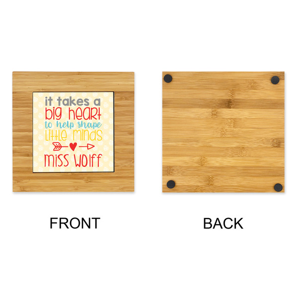 Teacher Quote Bamboo Trivet with 6" Tile - APPROVAL