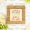 Teacher Quote Bamboo Trivet with 6" Tile - LIFESTYLE