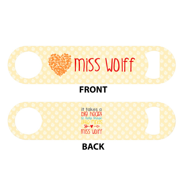 Teacher Quote Bar Bottle Opener - White - Approval