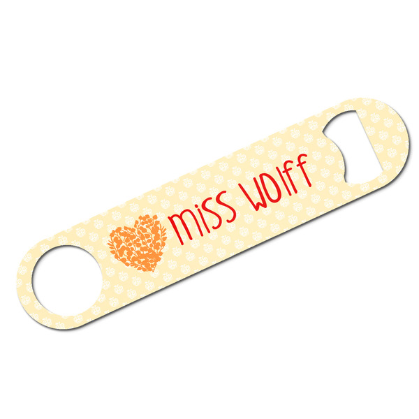 Custom Teacher Gift Bar Bottle Opener (Personalized)