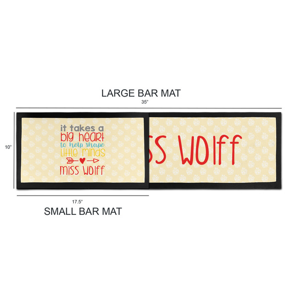 Teacher Quote Bar Mats - Sizing Chart