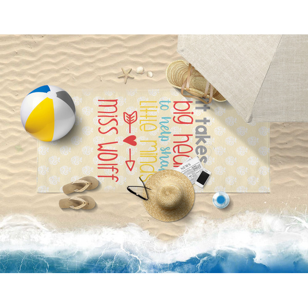 Teacher Quote Beach Towel Lifestyle