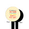 Teacher Quote Black Plastic 4" Food Pick - Round - Single Sided - Front & Back
