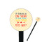Teacher Gift 7" Round Plastic Stir Sticks - Black - Single-Sided (Personalized)