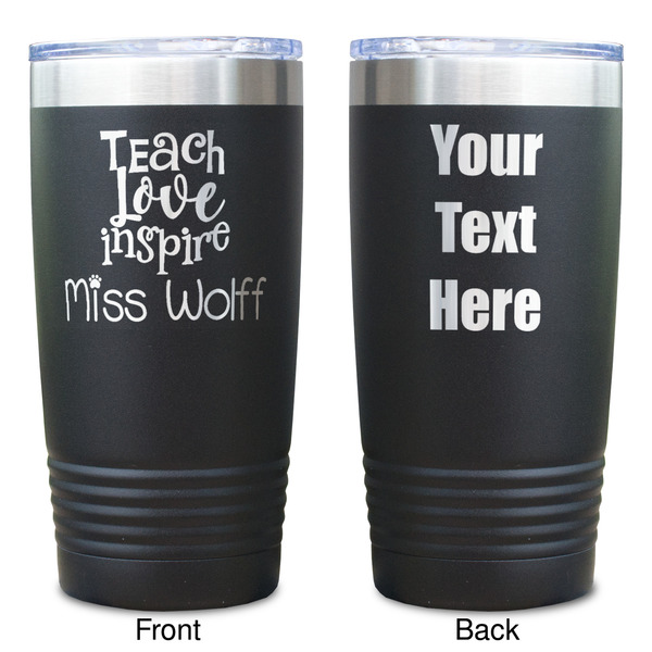 Teacher Quote Black Polar Camel Tumbler - 20oz - Double Sided  - Approval