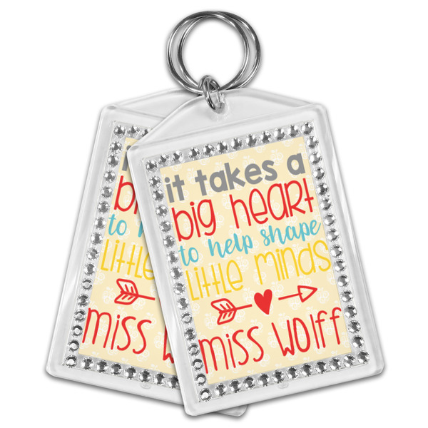 Teacher Quote Bling Keychain - MAIN