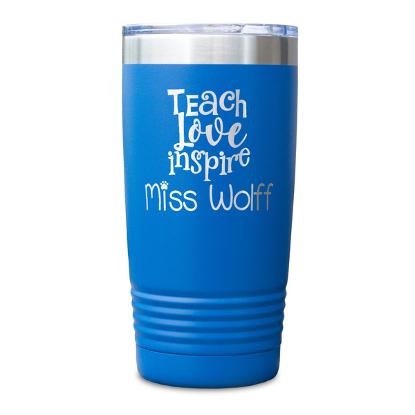 Teacher Quote Blue Polar Camel Tumbler - 20oz - Single Sided - Approval