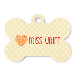 Teacher Gift Bone Shaped Dog ID Tag (Personalized)