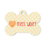 Teacher Gift Bone Shaped Dog ID Tag - Small (Personalized)