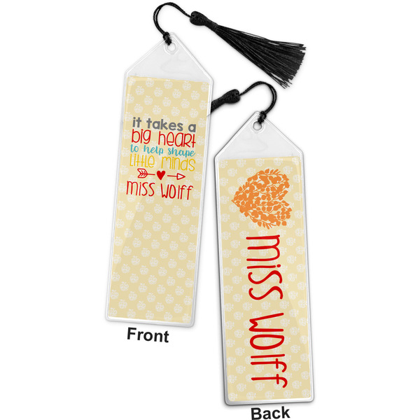 Teacher Quote Bookmark with tassel - Front and Back