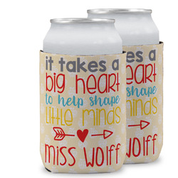Teacher Quote Can Cooler (12 oz) w/ Name or Text