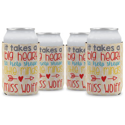 Teacher Gift Can Coolers - 12 oz - Set of 4 (Personalized)