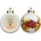 Teacher Quote Ceramic Christmas Ornament - Poinsettias (APPROVAL)