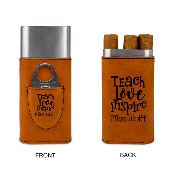 Teacher Quote Cigar Case with Cutter - Double Sided - Approval
