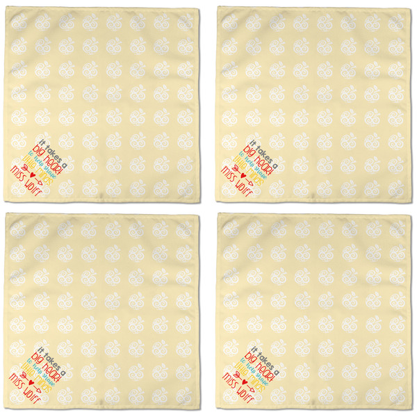 Teacher Quote Cloth Napkins - Personalized Dinner (APPROVAL) Set of 4