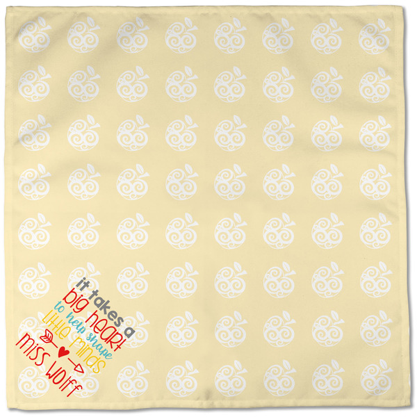 Teacher Quote Cloth Napkins - Personalized Dinner (Full Open)