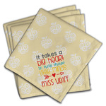 Teacher Gift Cloth Dinner Napkins - Set of 4 (Personalized)