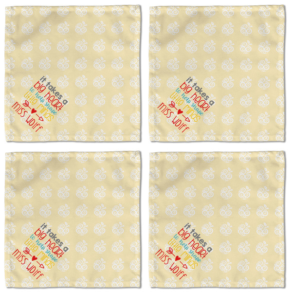 Teacher Quote Cloth Napkins - Personalized Lunch (APPROVAL) Set of 4