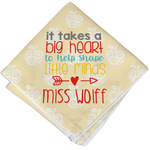 Teacher Gift Cloth Cocktail Napkin - Single (Personalized)