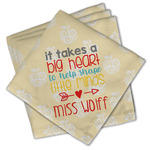 Teacher Gift Cloth Cocktail Napkins - Set of 4 (Personalized)