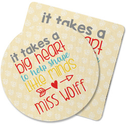 Teacher Gift Rubber Backed Coaster (Personalized)