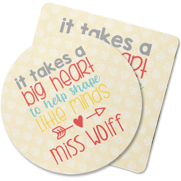 Custom Teacher Gift Rubber Backed Coaster (Personalized)