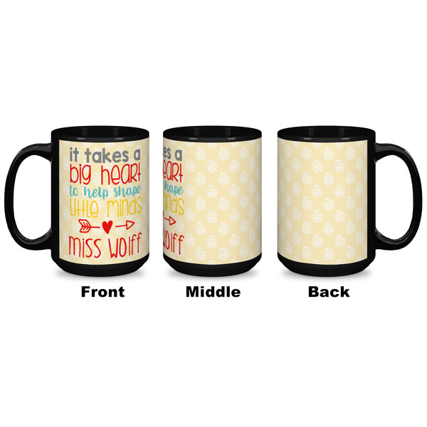 Teacher Quote Coffee Mug - 15 oz - Black APPROVAL